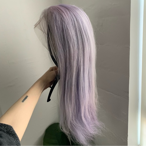Hair Queen LA NEW* Amethyst/Lilac/Purple 100% Human Hair Wig, 18 inches - Picture 5 of 9